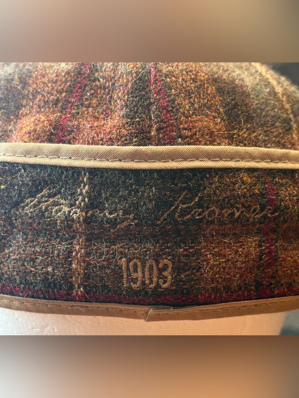 Vintage The Original Stormy Kromer Wool Plaid Cap Hat Size 7 1/2 EUC - Picture 6 of 11